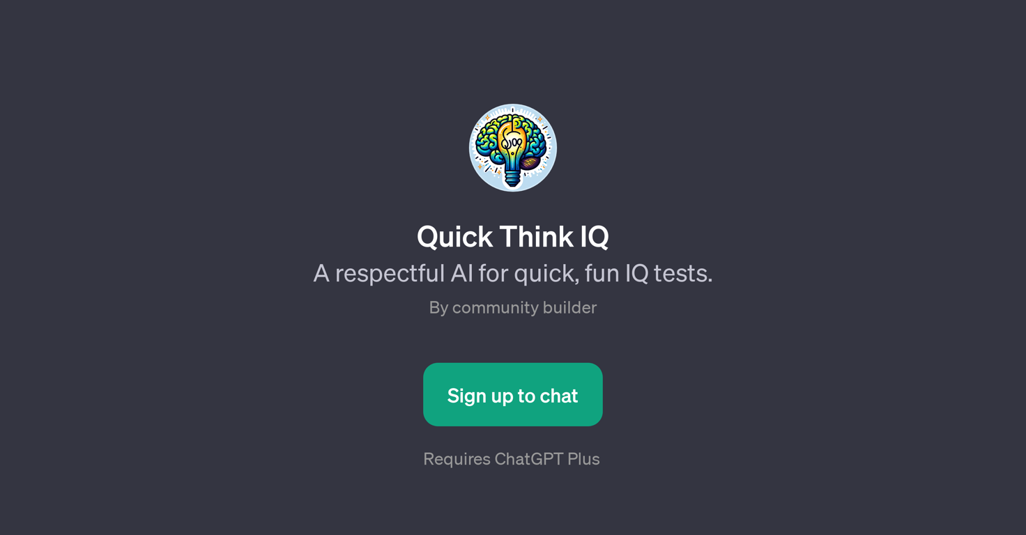 Quick Think IQ website
