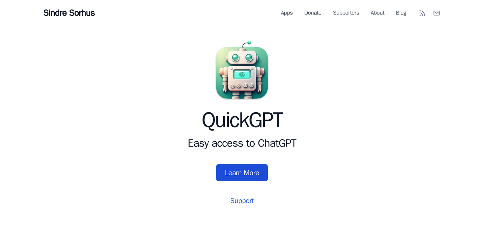 QuickGPT website