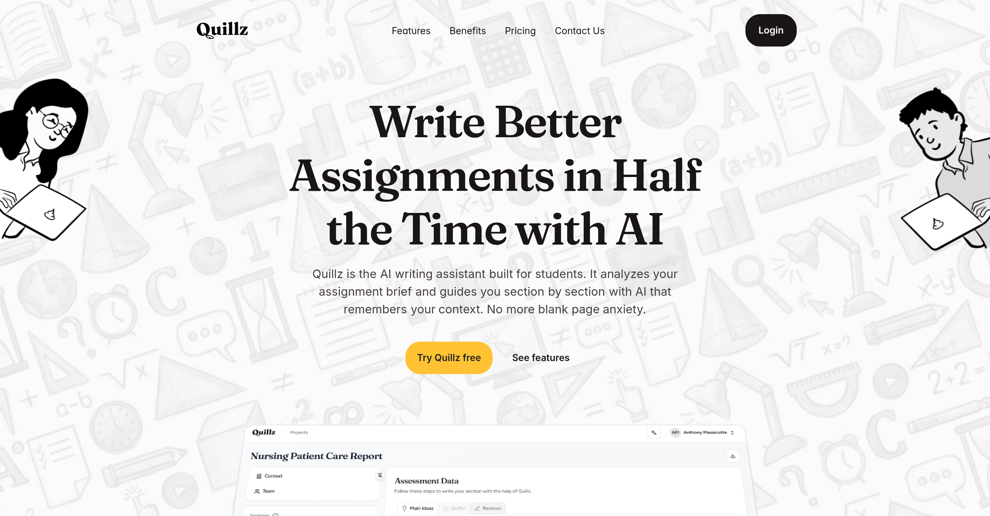 Quillz - AI Tool For Document writing