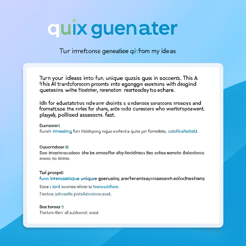 quiz generator website