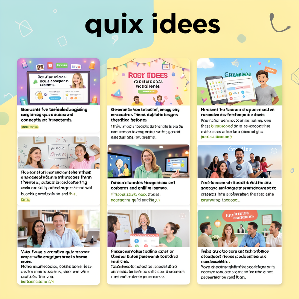 quiz ideas website