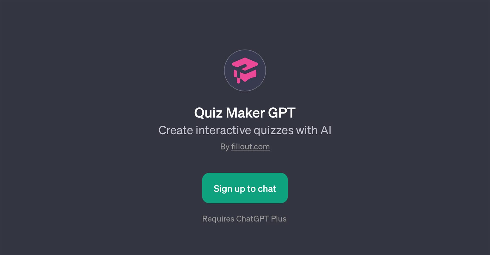 Quiz Maker GPT website