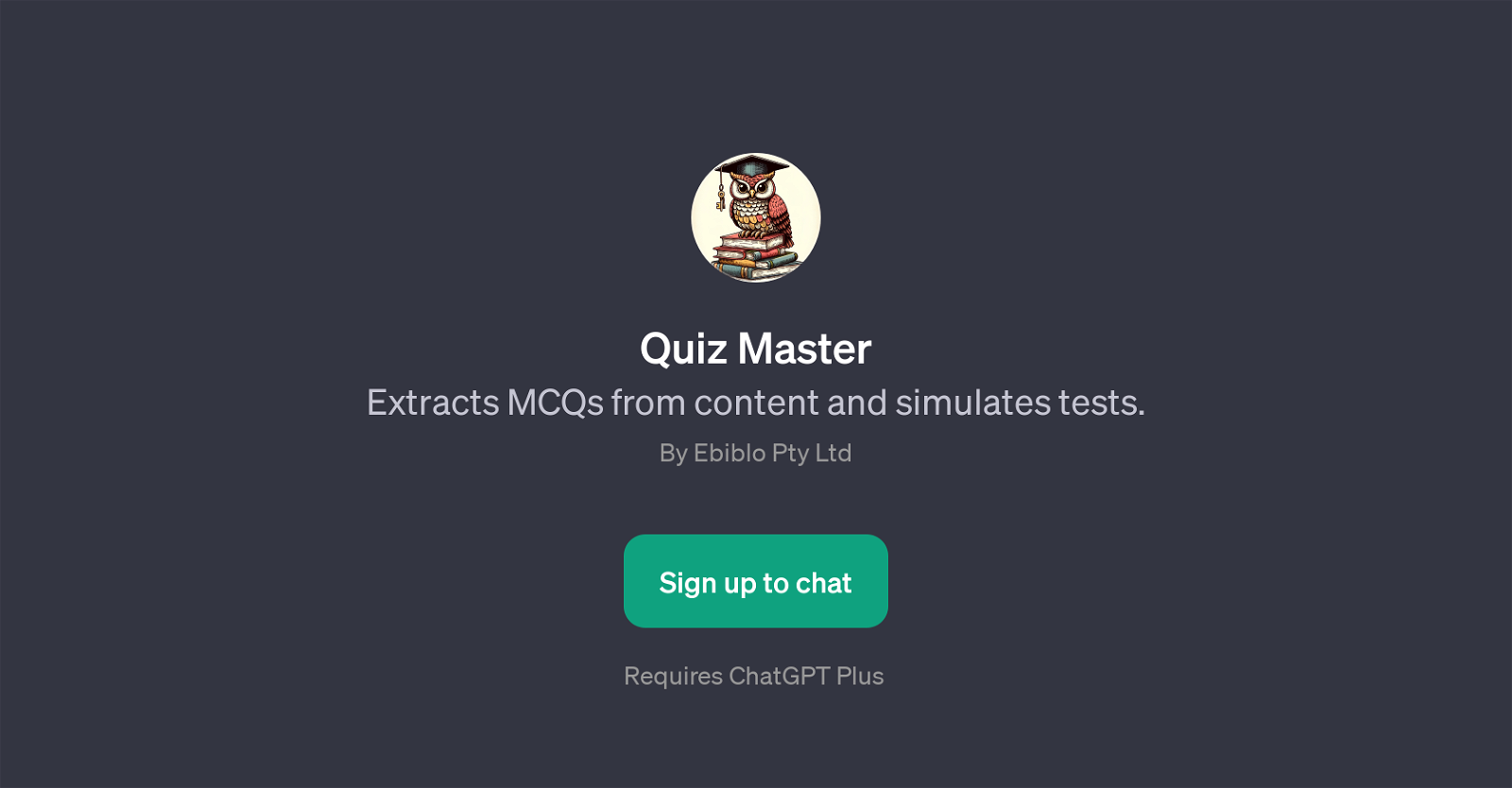 Quiz Master website