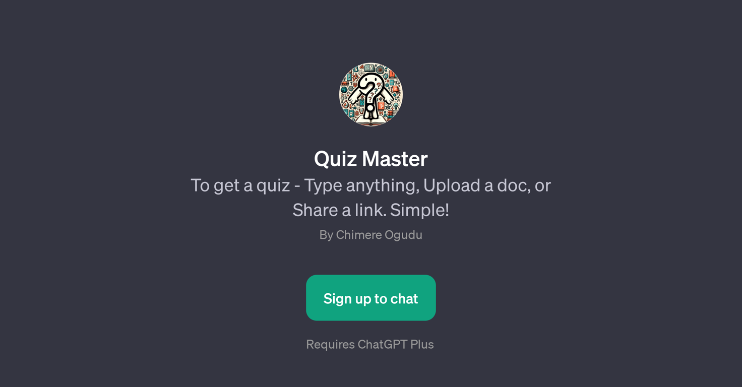 Quiz Master website