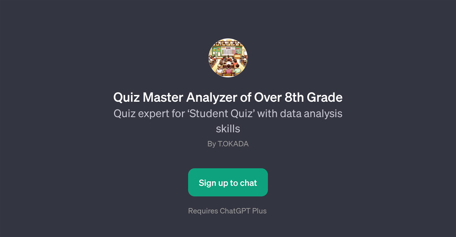 Quiz Master Analyzer of Over 8th Grade website