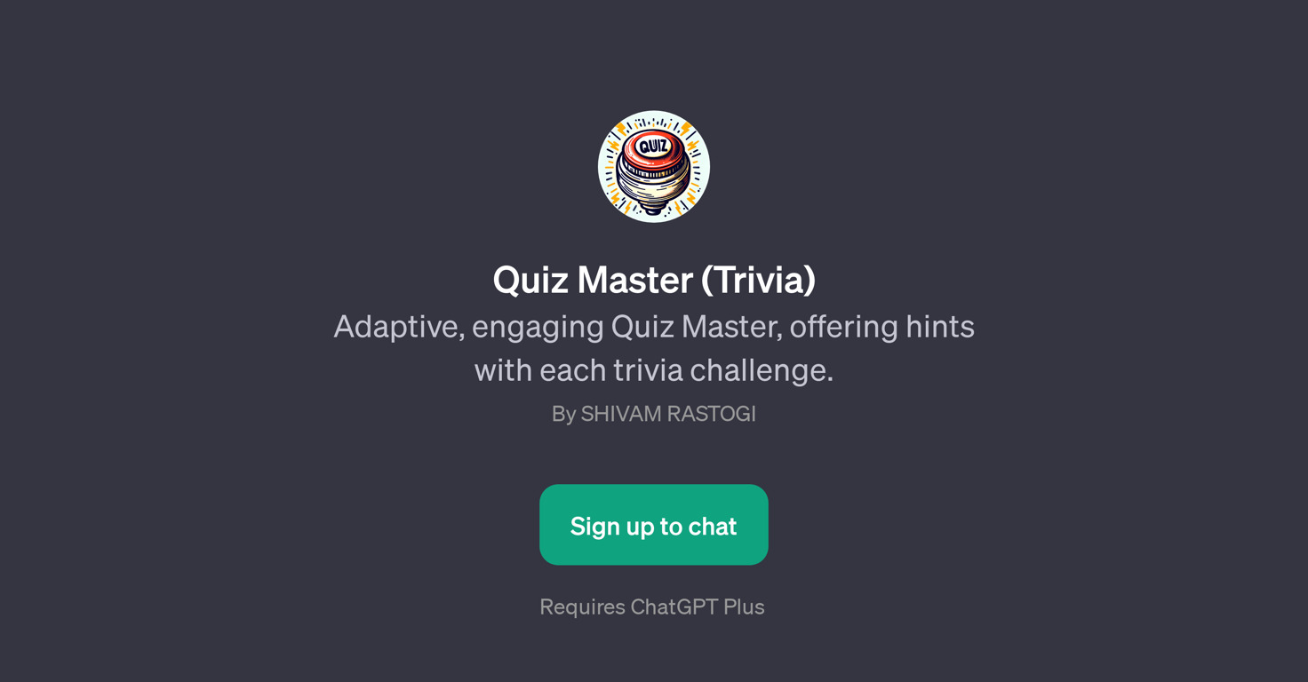 Quiz Master (Trivia) website