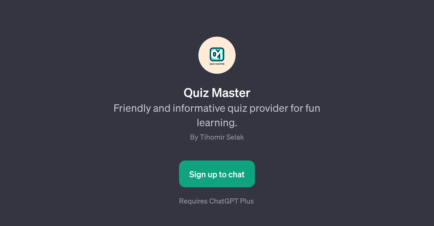 Quiz Master website