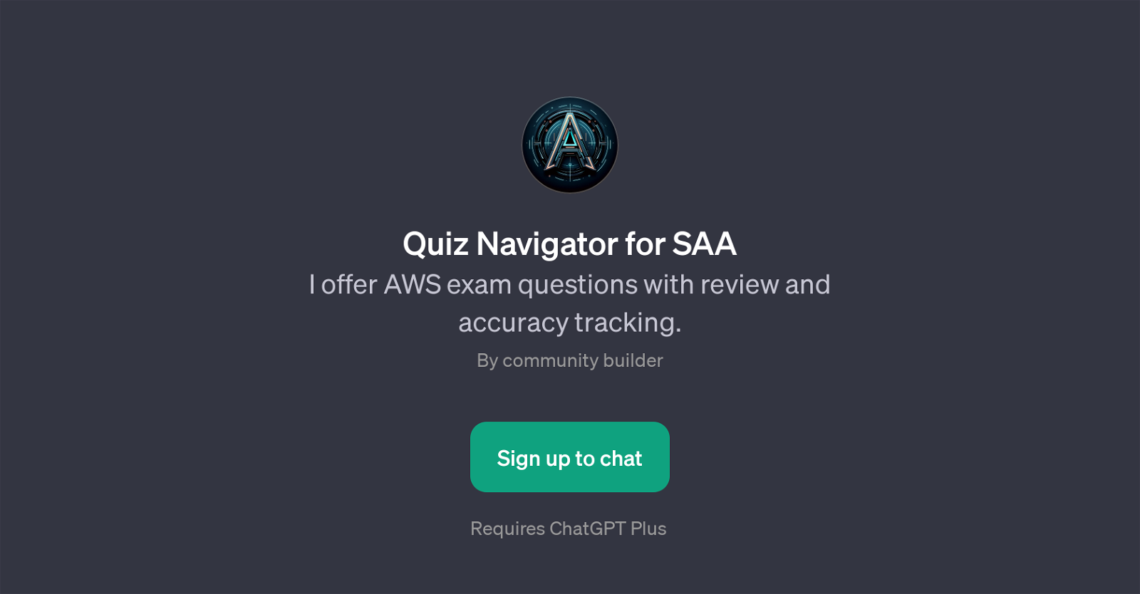 Quiz Navigator for SAA website