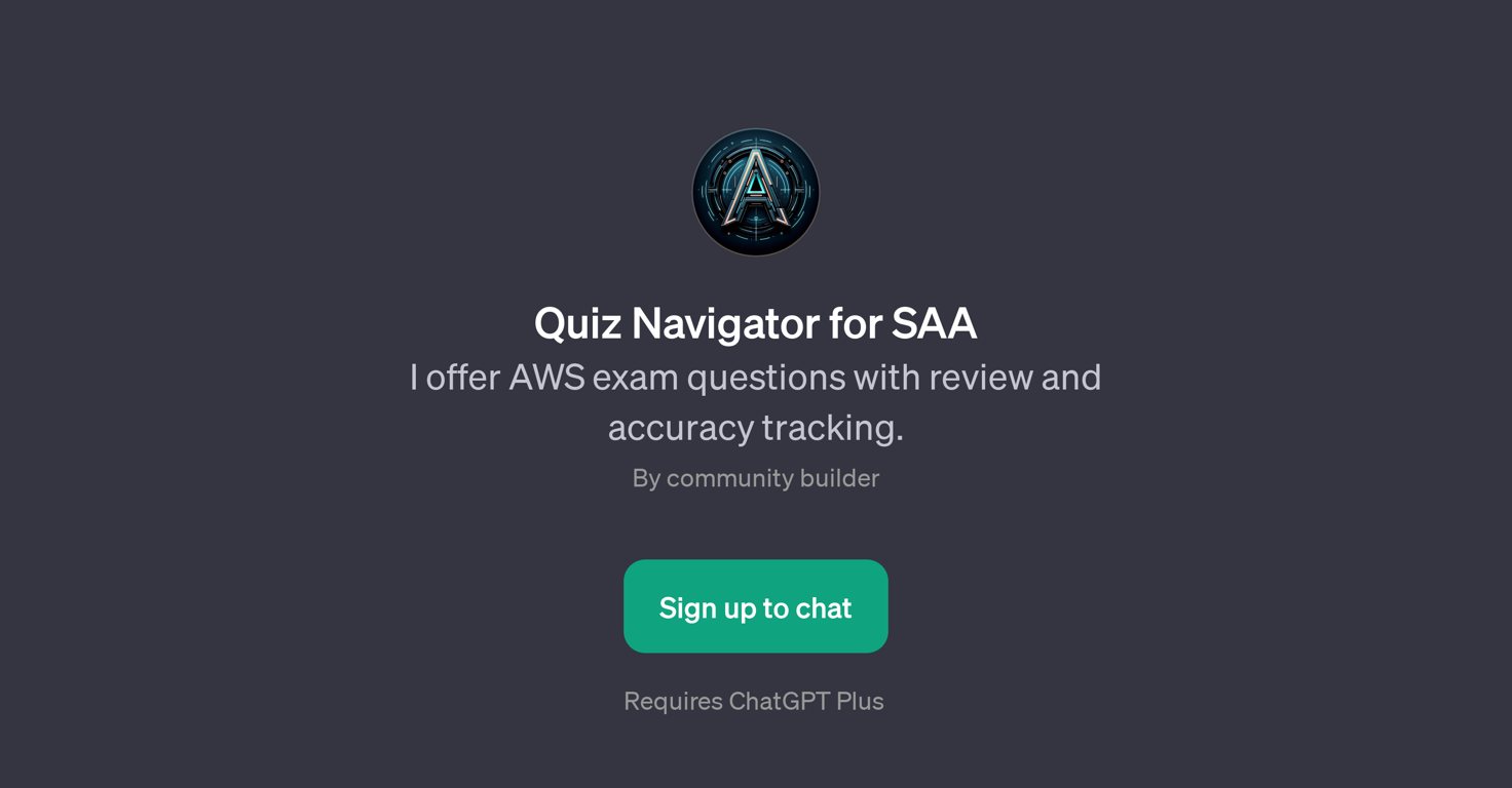 Quiz Navigator for SAA website