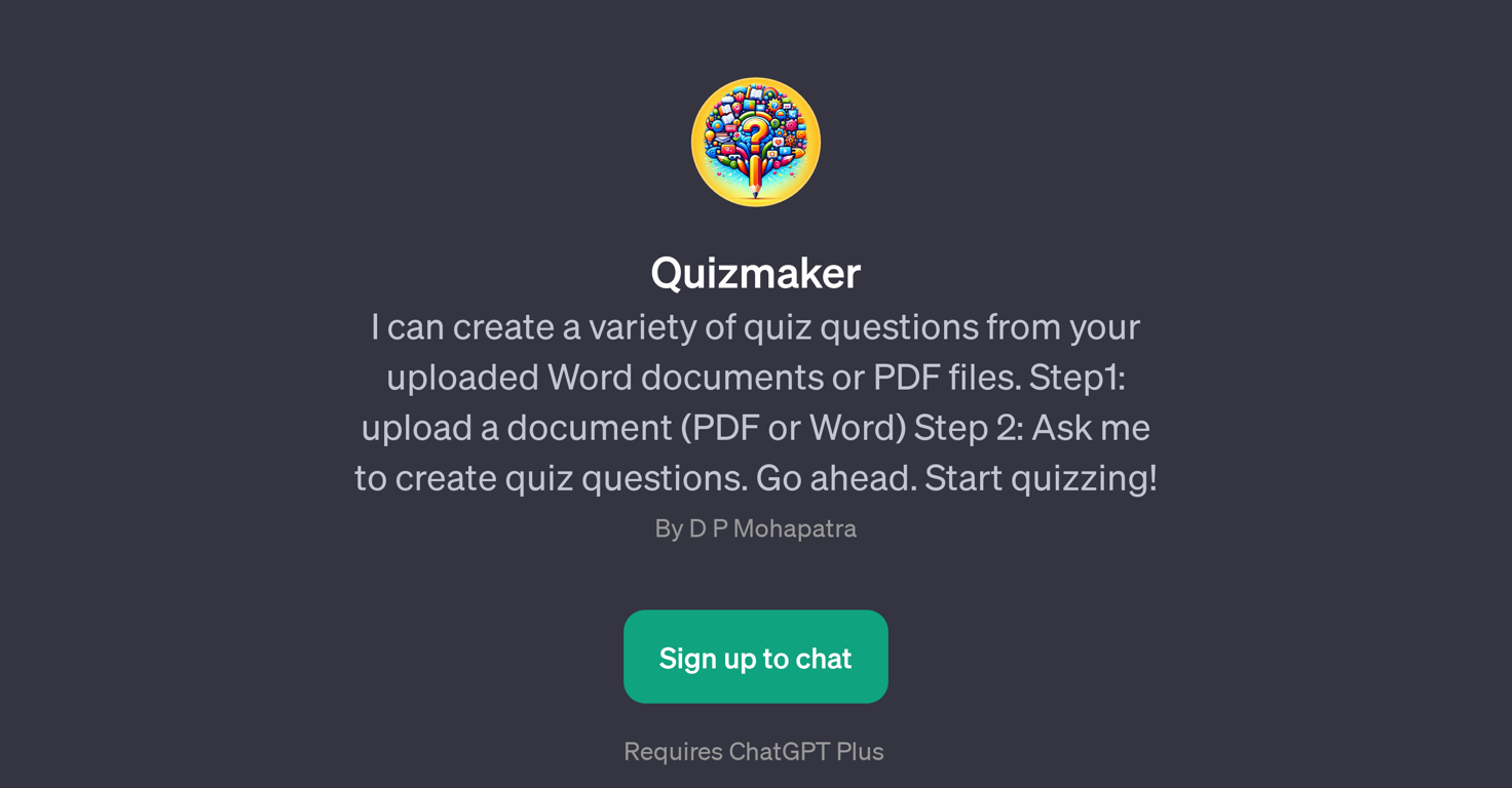 Quizmaker website
