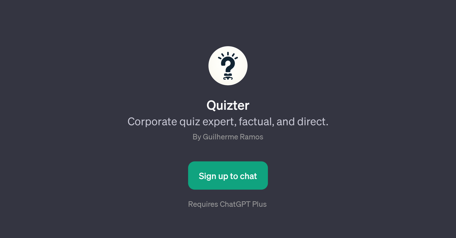 Quizter website