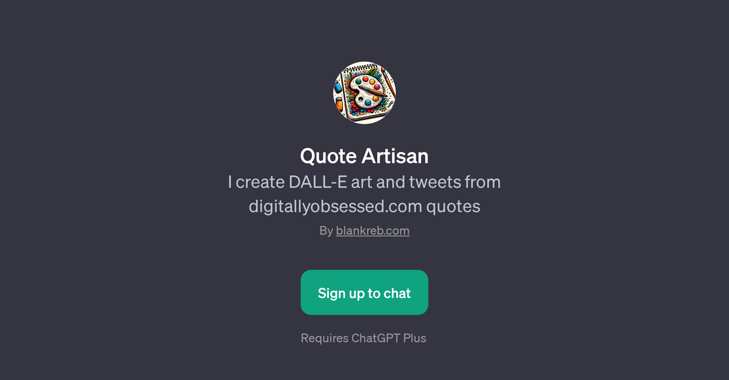 Quote Artisan website