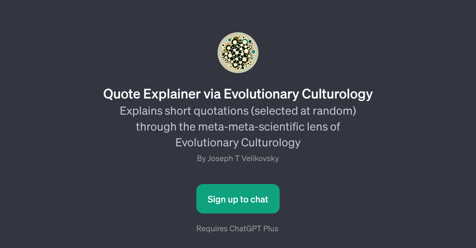 Quote Explainer via Evolutionary Culturology website
