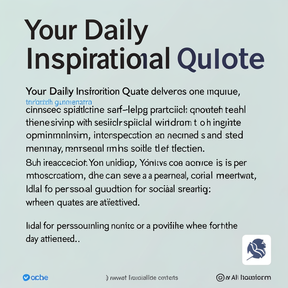 Your Daily Inspirational Quote website