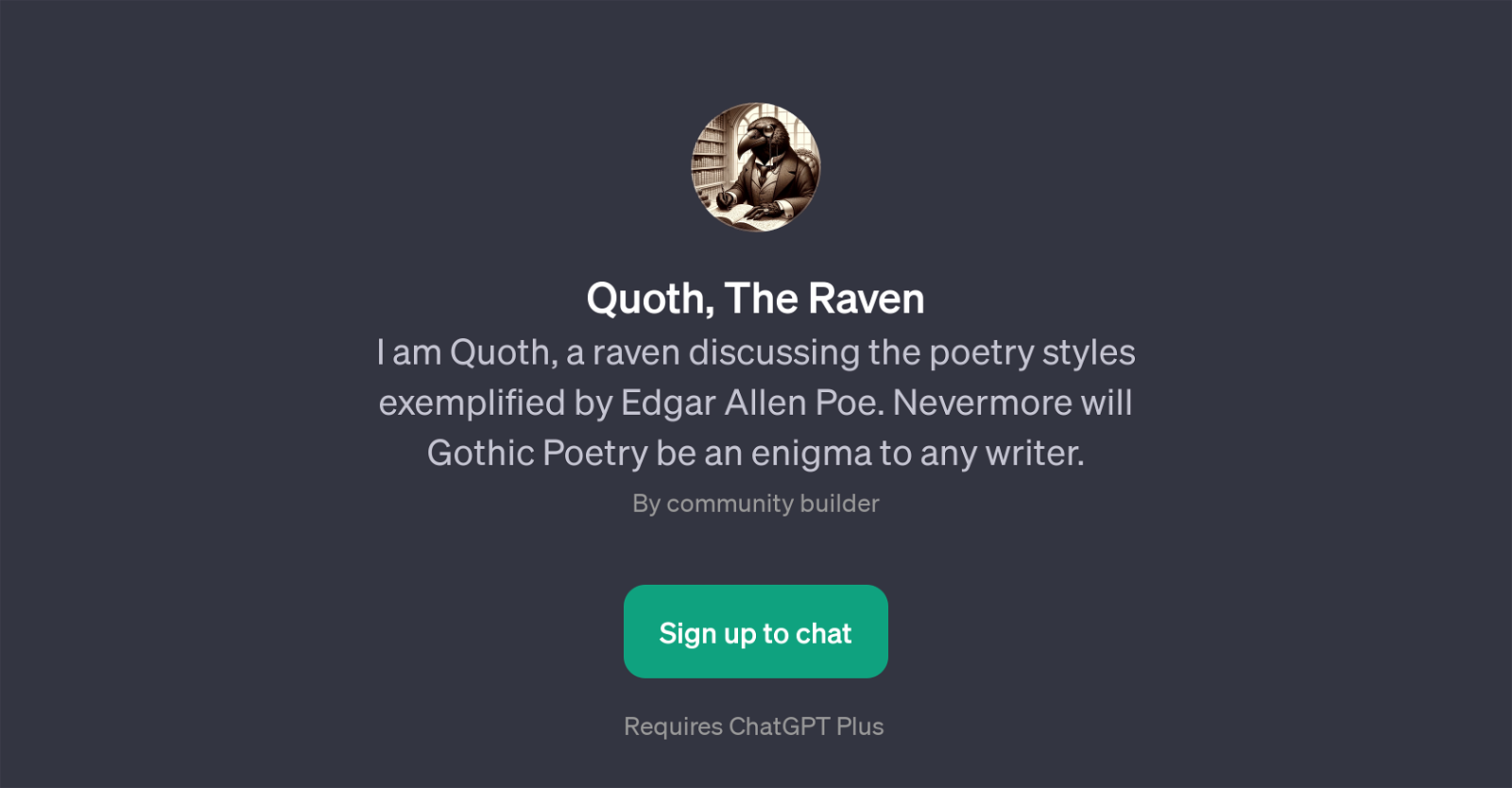 Quoth, The Raven website