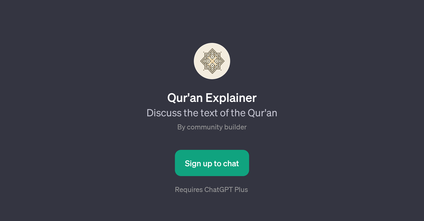 Qur'an Explainer website
