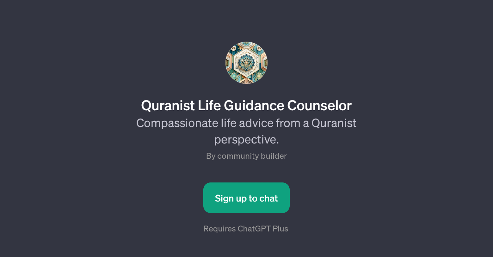 Quranist Life Guidance Counselor website