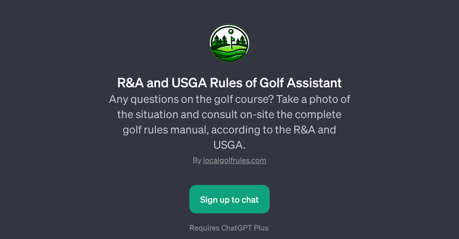 R&A and USGA Rules of Golf Assistant website