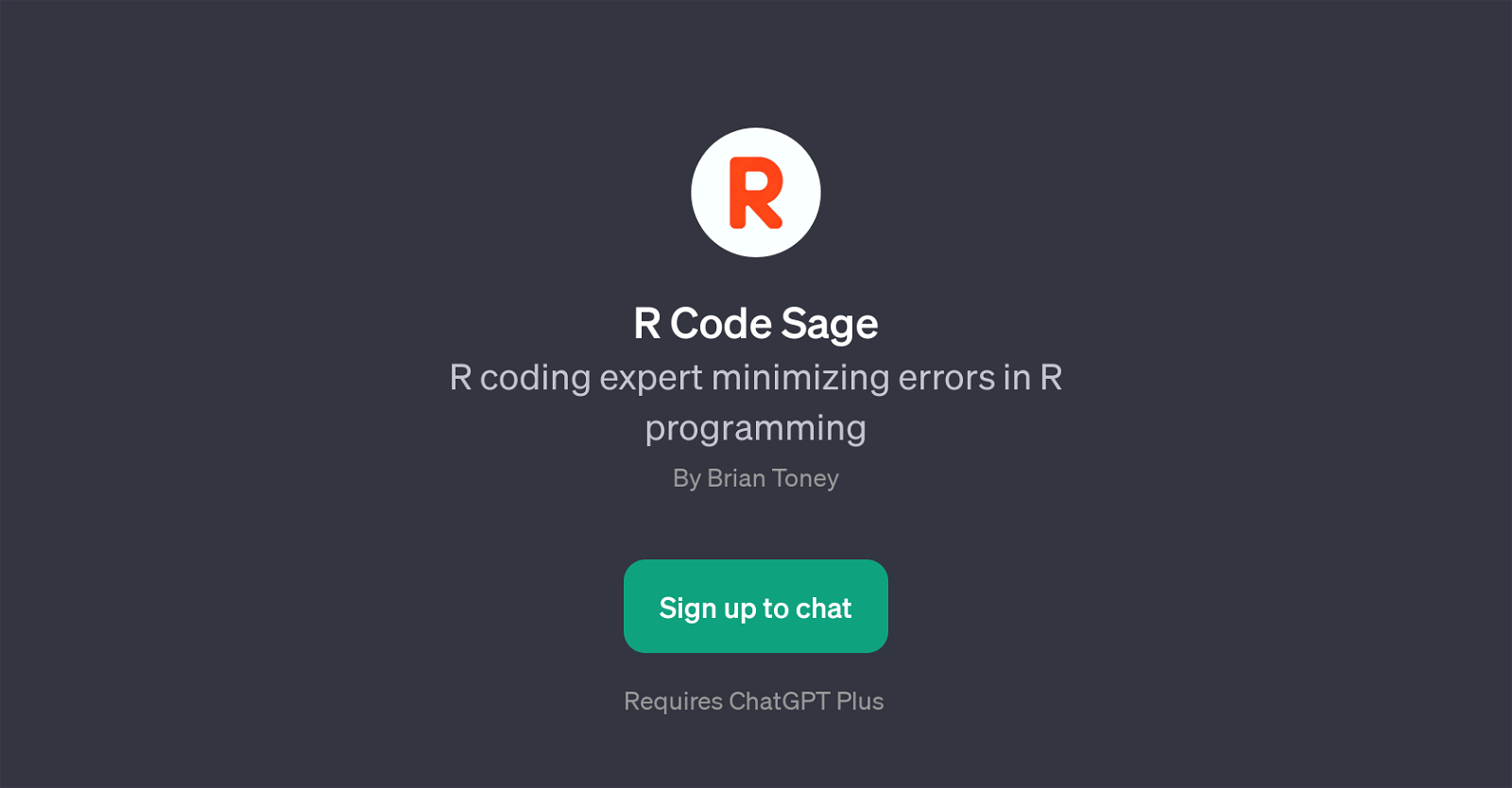 R Code Sage website