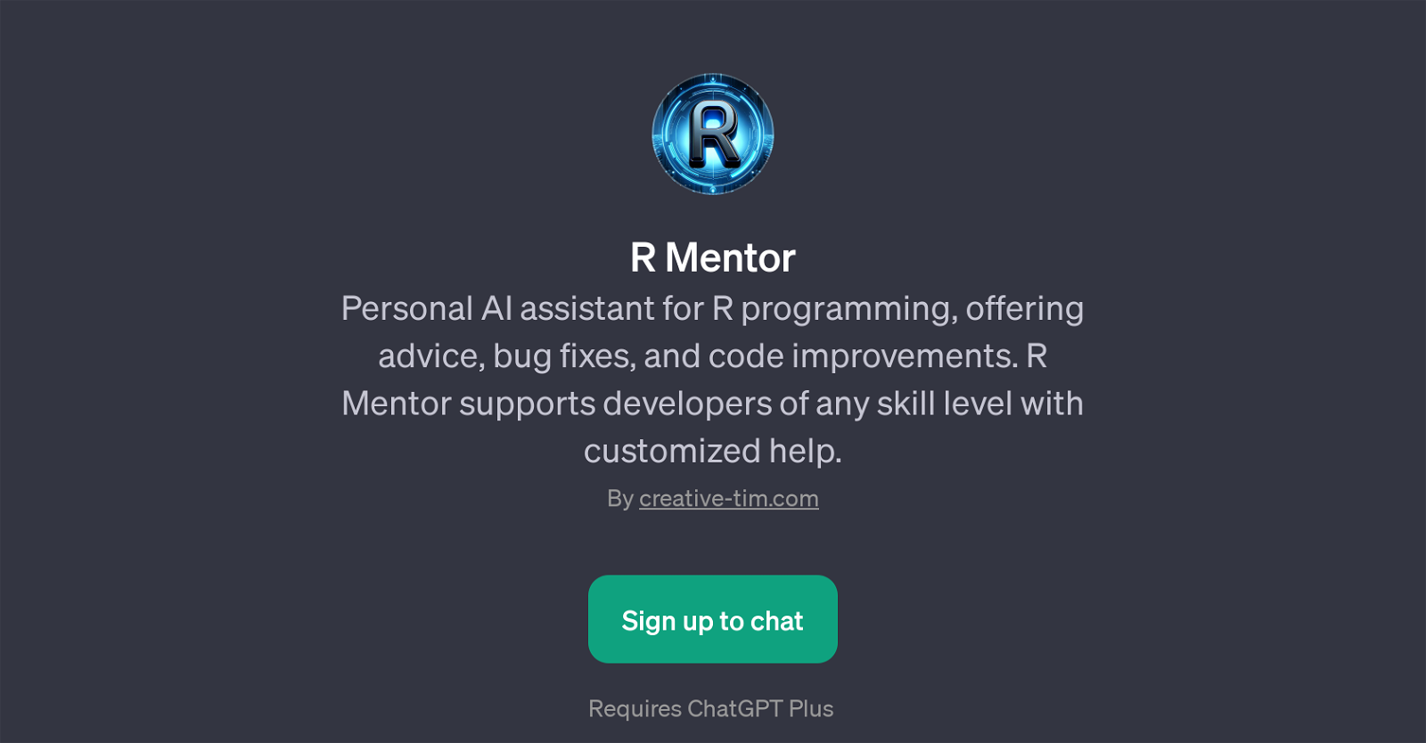 R Mentor website