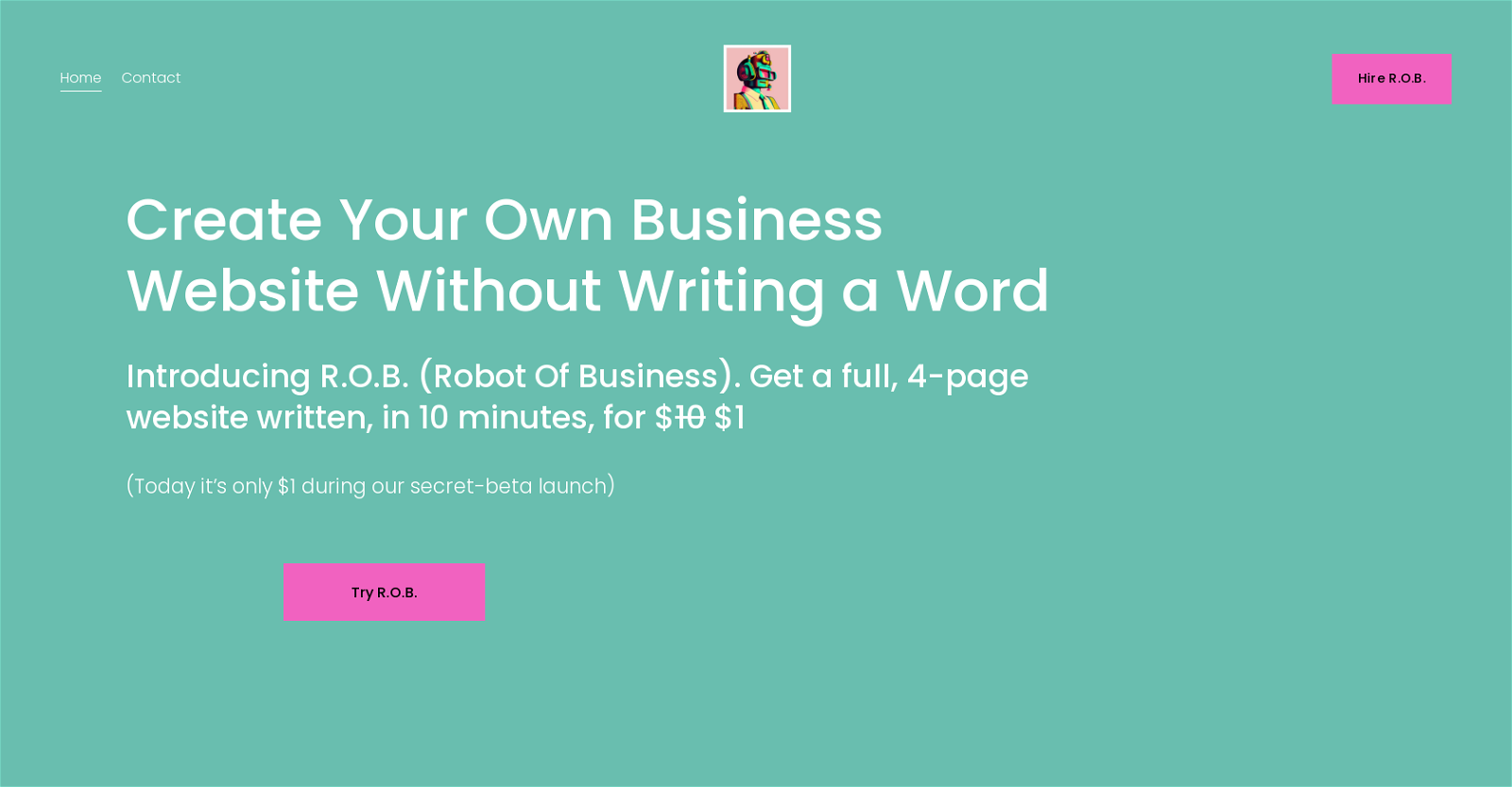 R.O.B. (Robot Of Business) website