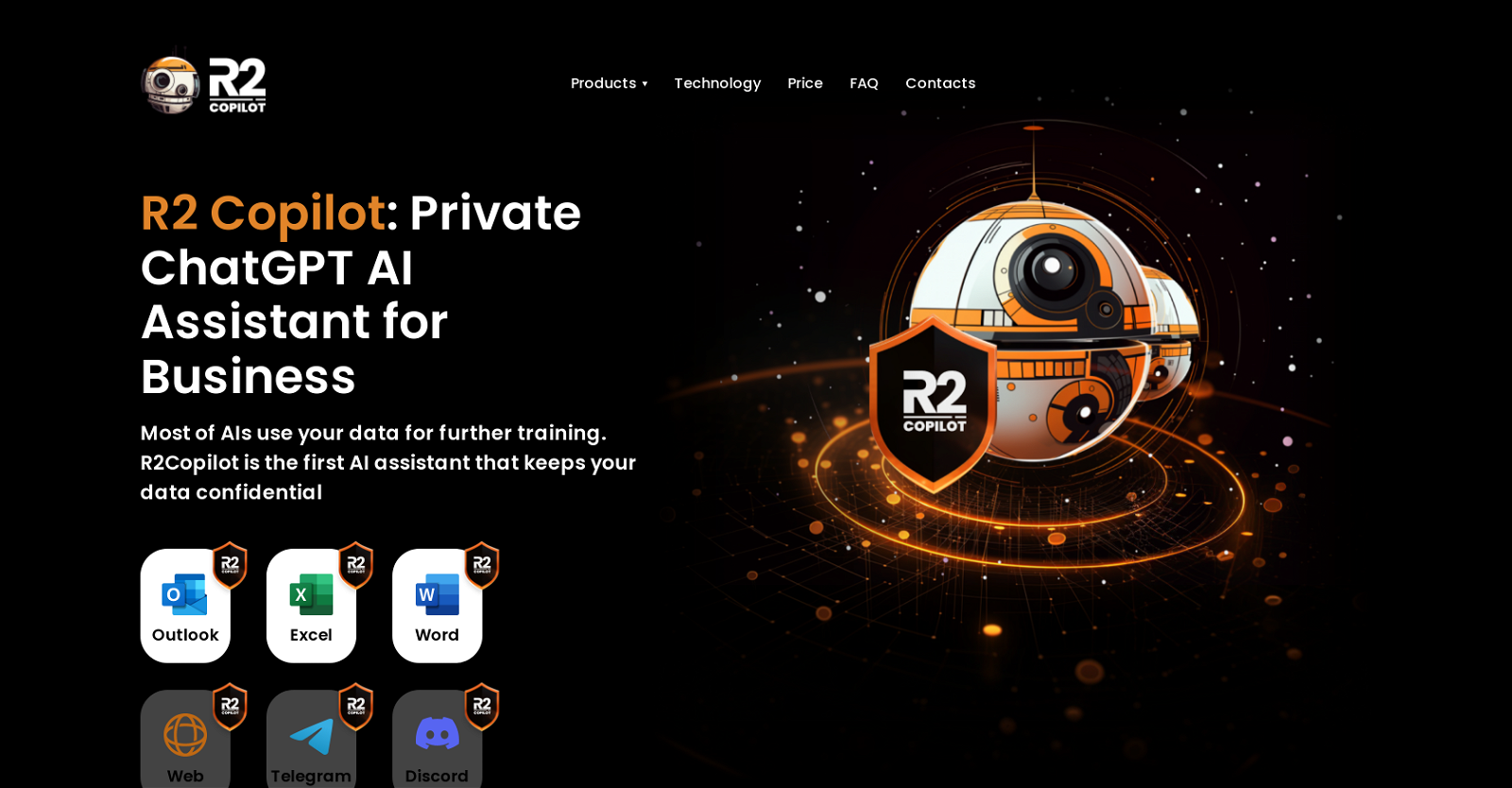 R2 Copilot website
