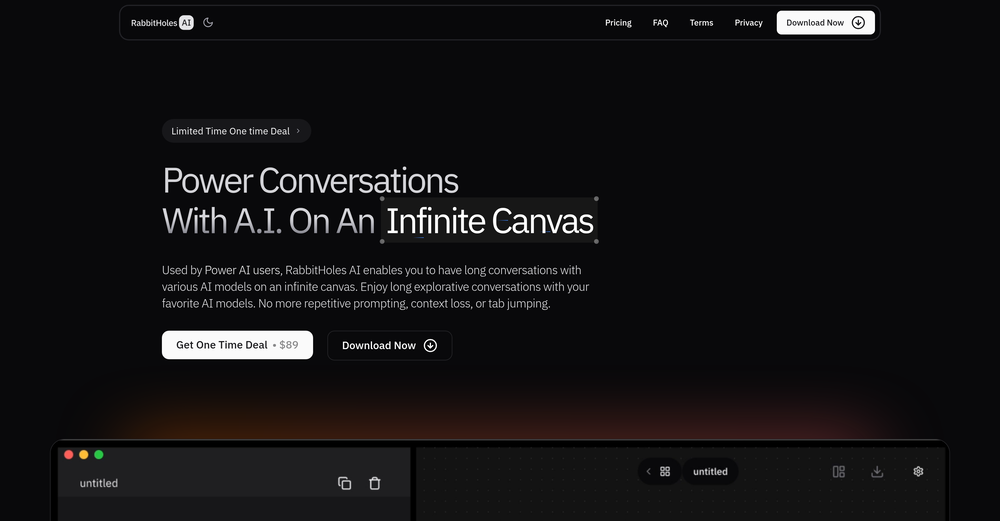 Slashspace (Formerly RabbitHoles AI) website