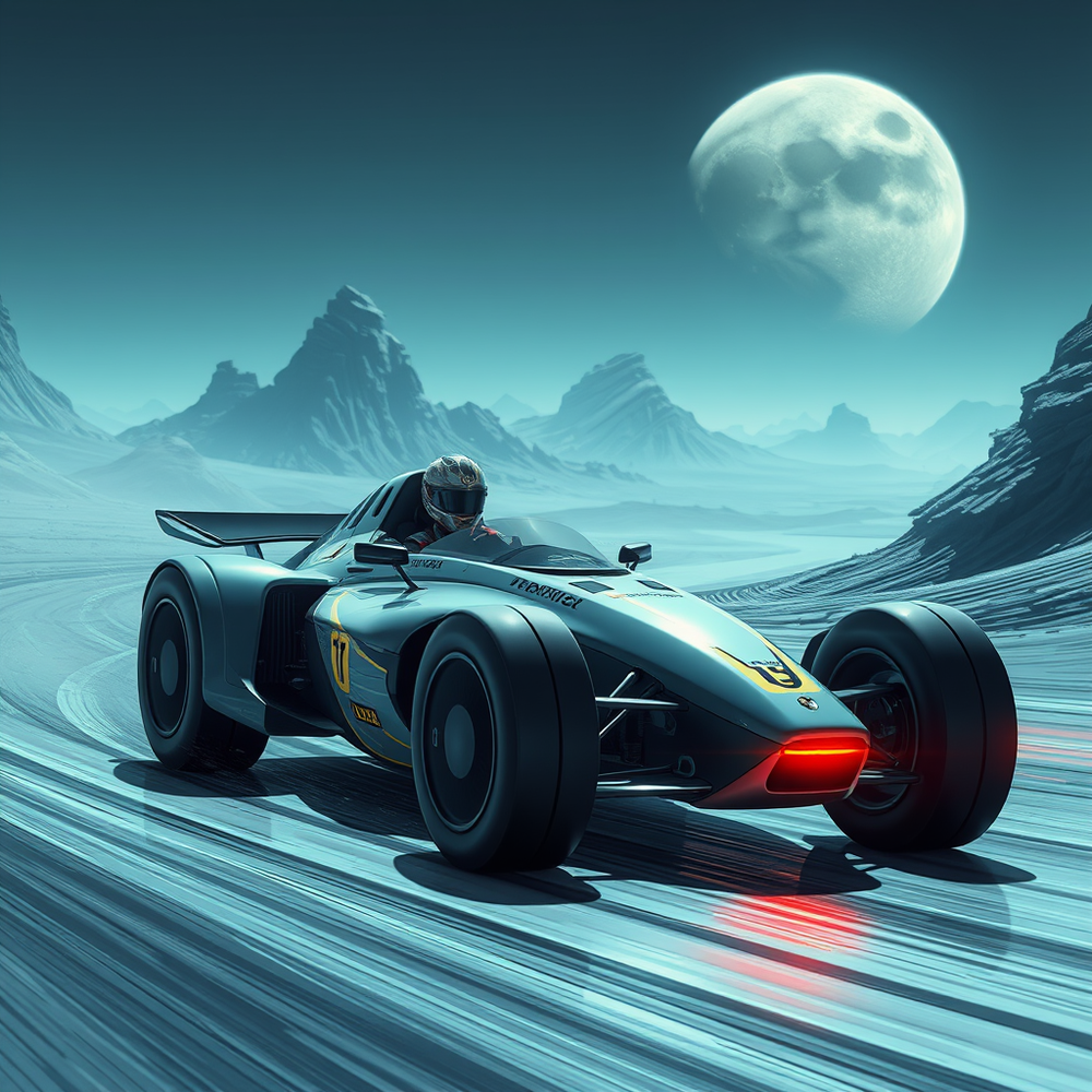 Racing sci fy story idea gen website