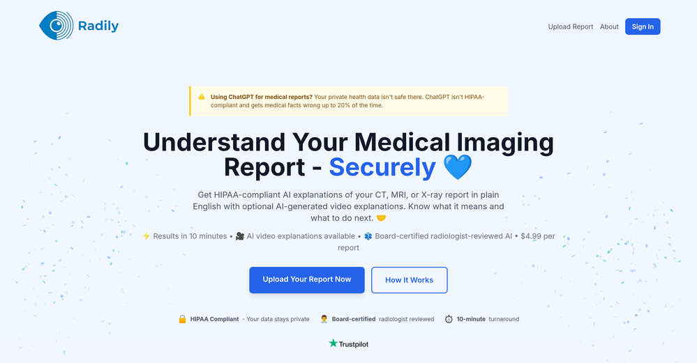 Radily website