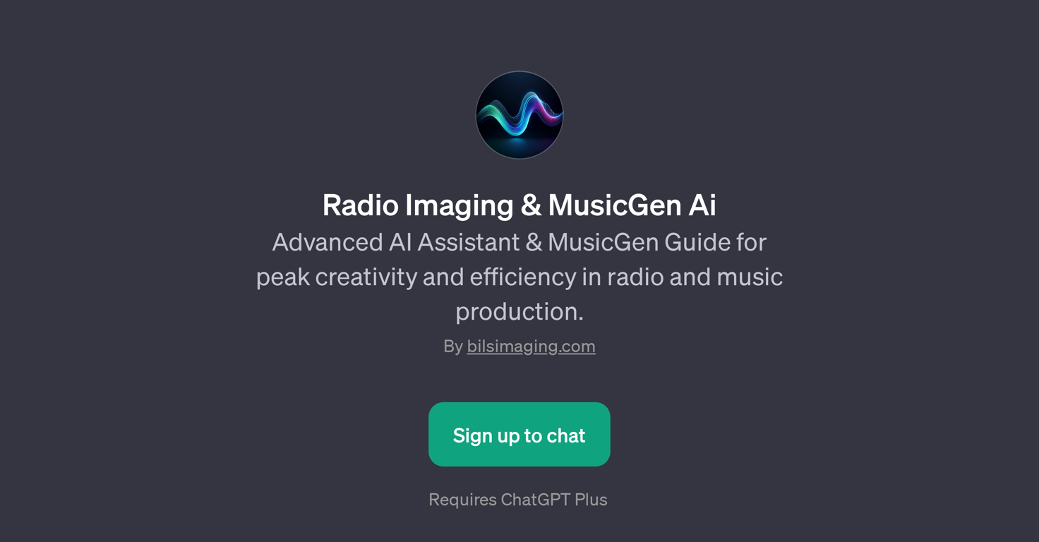 Radio Imaging & MusicGen Ai website