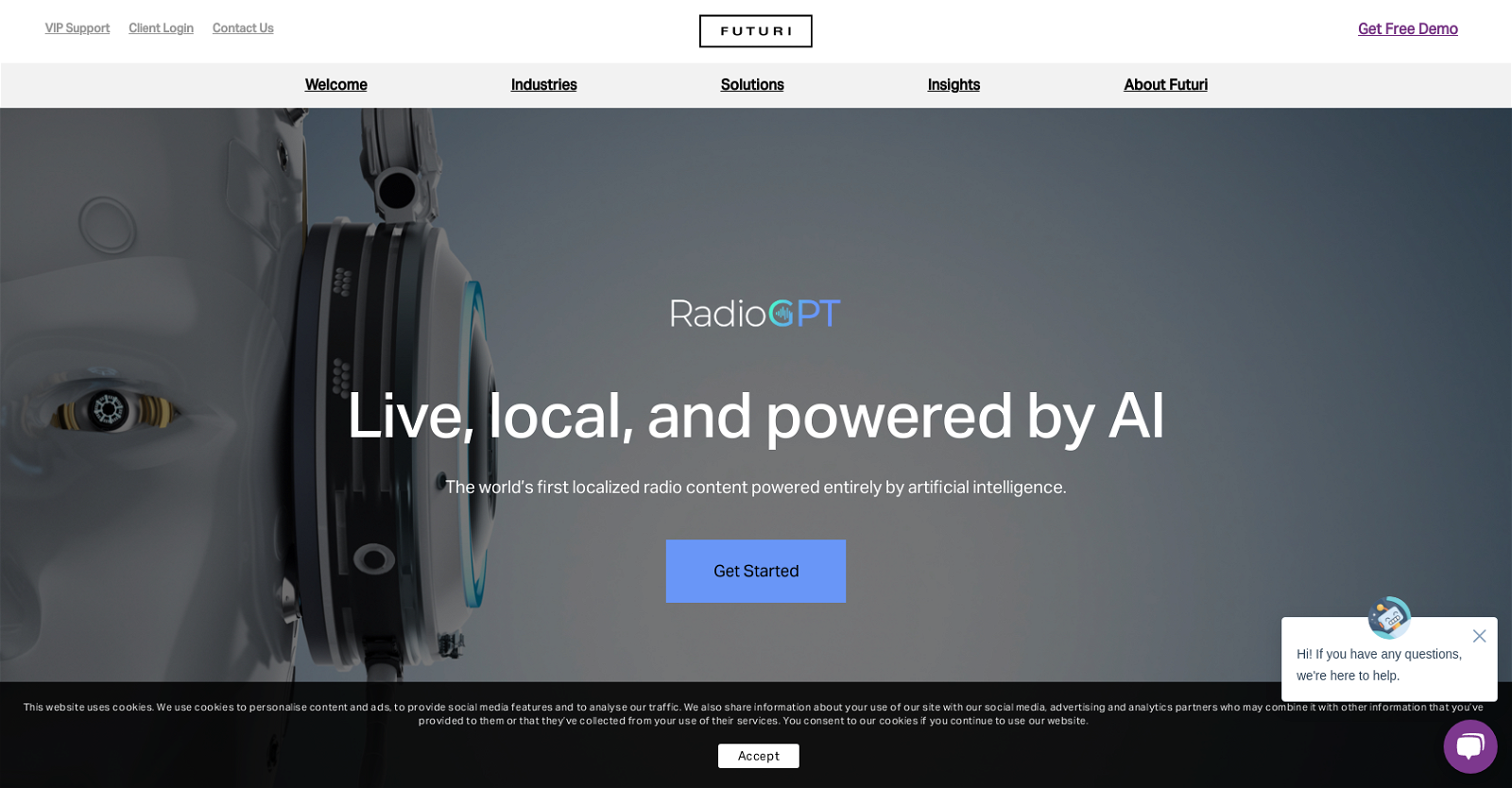 RadioGPT website