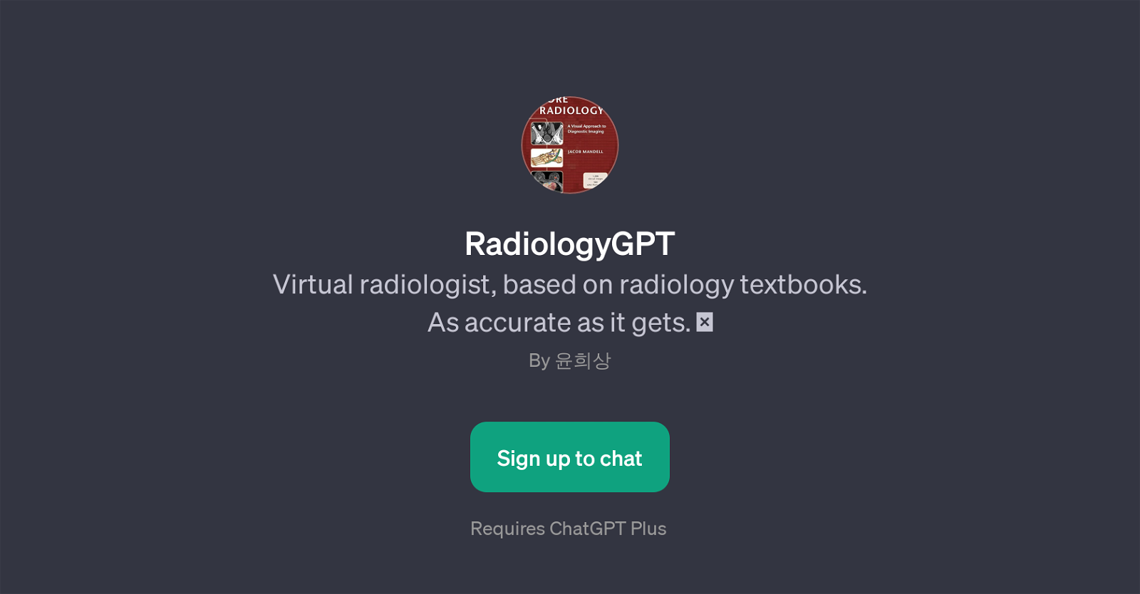 RadiologyGPT website