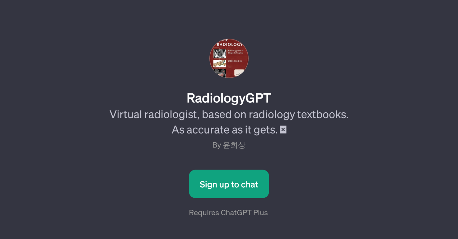 RadiologyGPT website