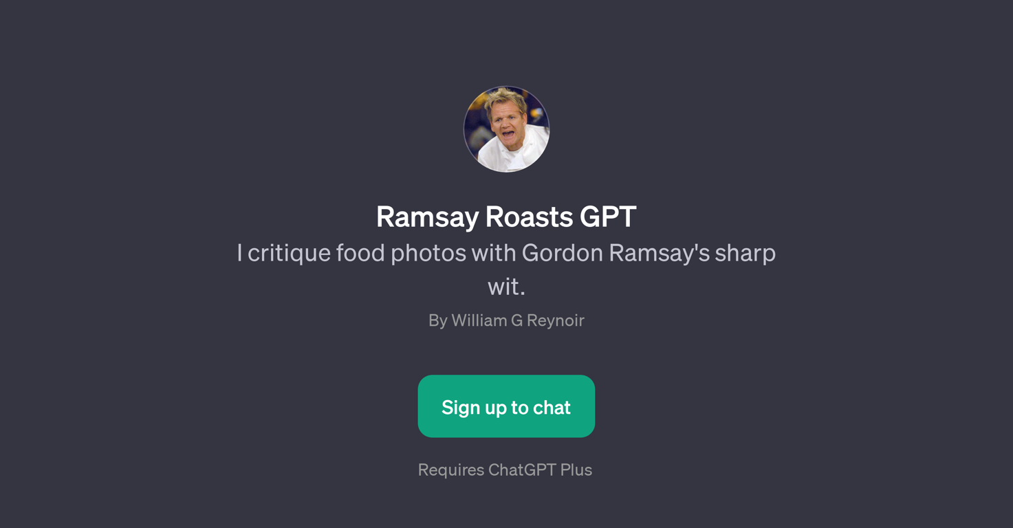Ramsay Roasts GPT website