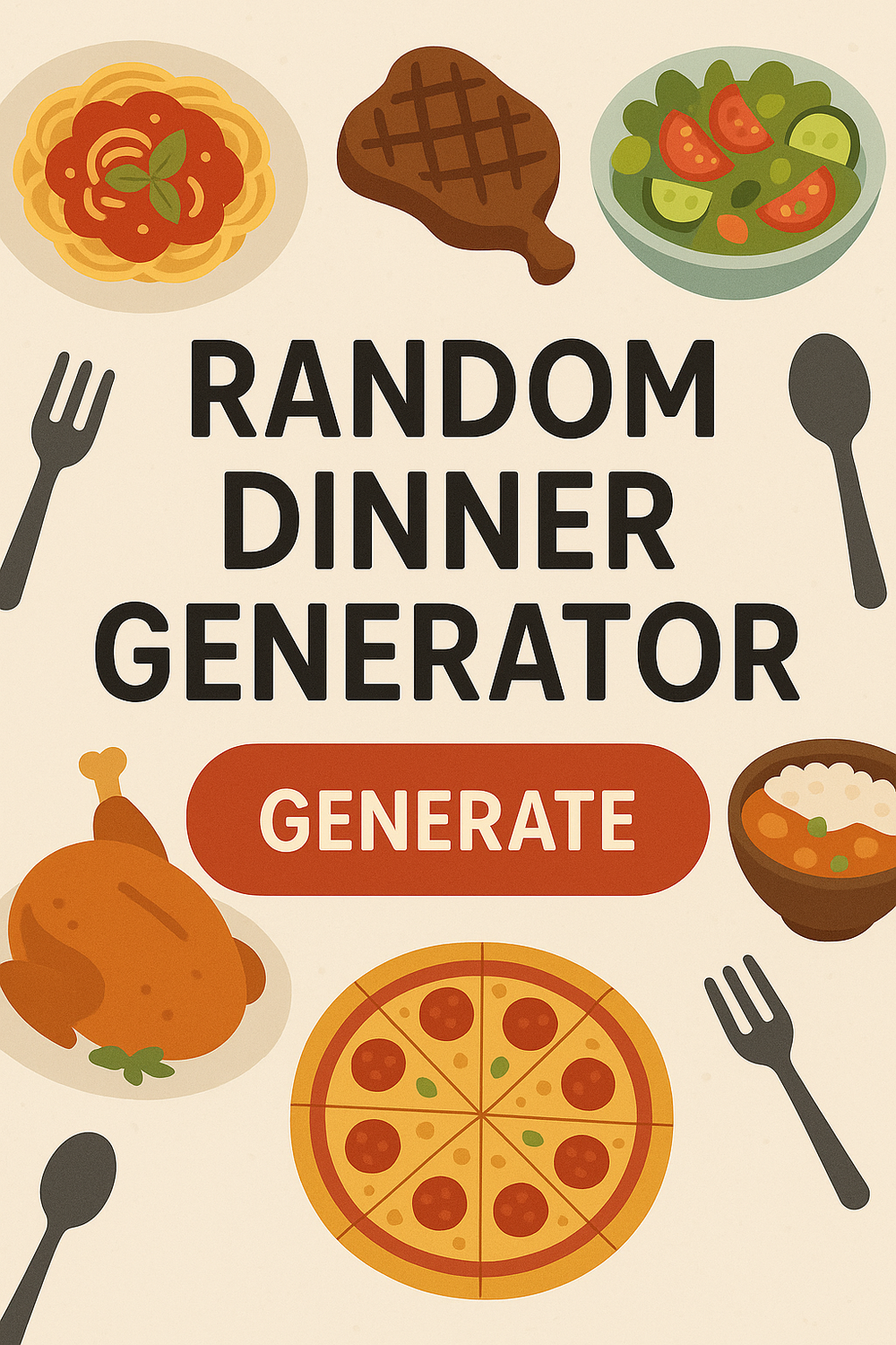 Random Dinner Generator website