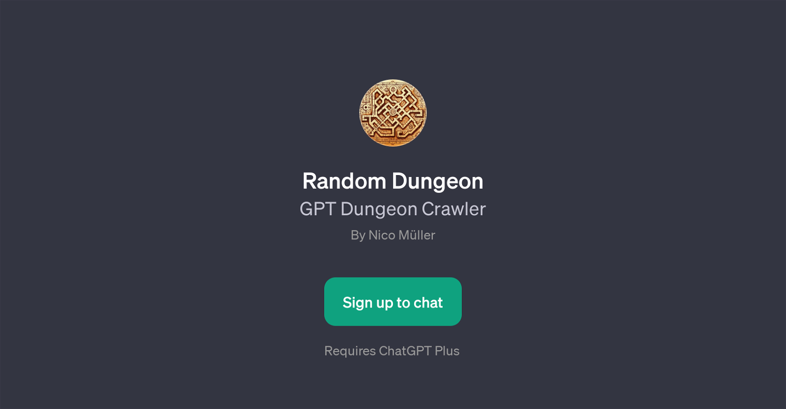 Random Dungeon website