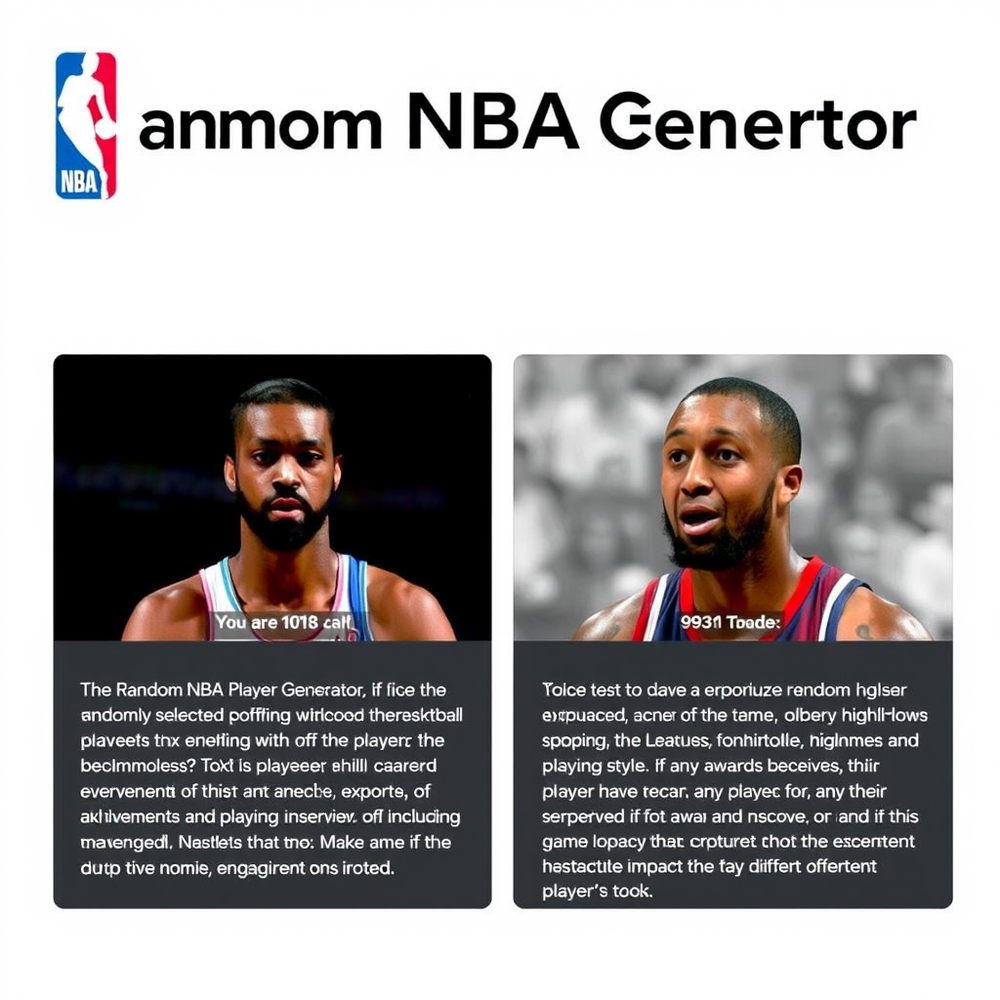 Random NBA Player Generater website