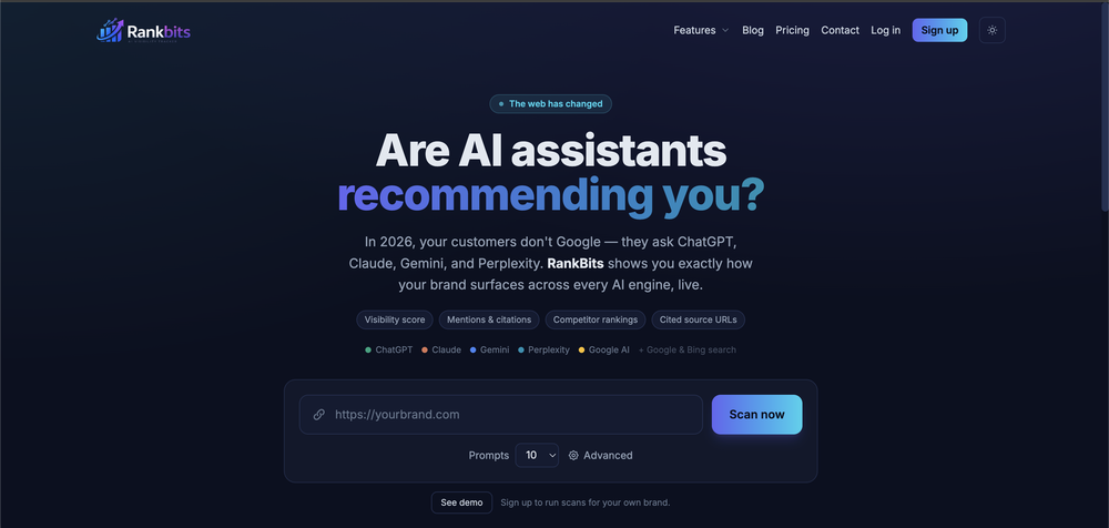 RankBits website