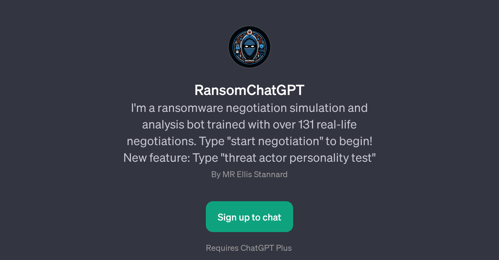 RansomChatGPT website