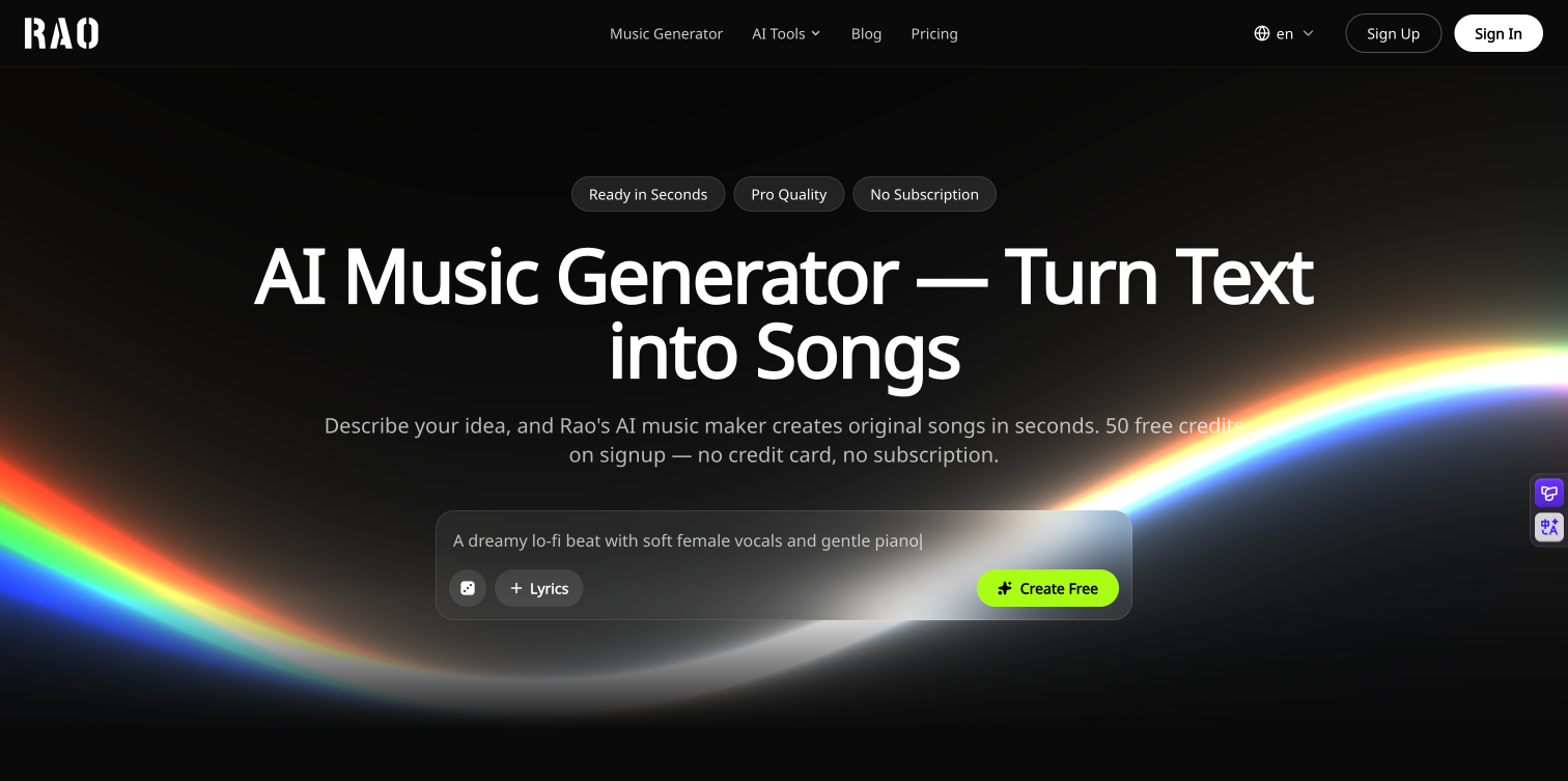 RaoMusic website