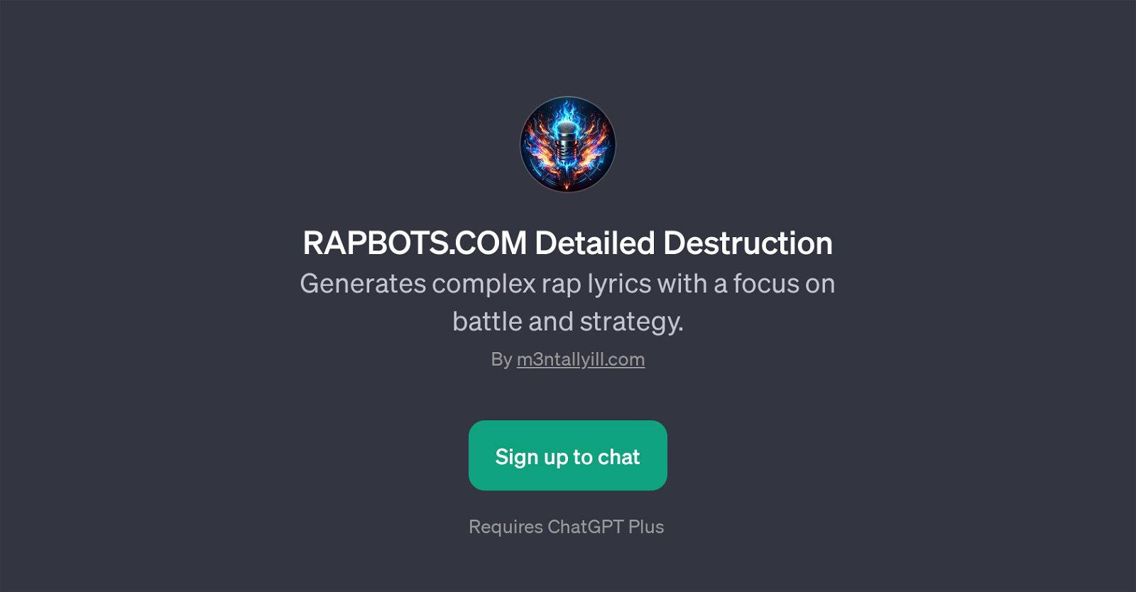 RAPBOTS.COM Detailed Destruction website