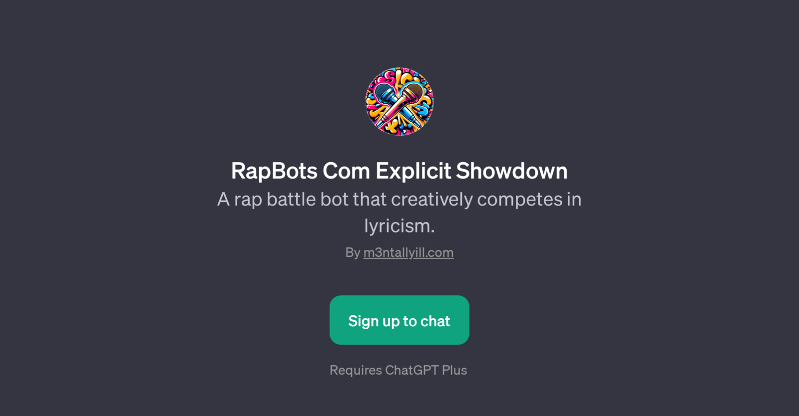 RapBots Com Explicit Showdown website