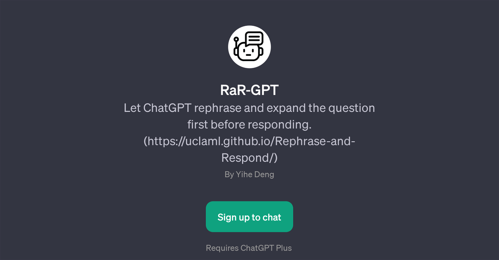 RaR-GPT website