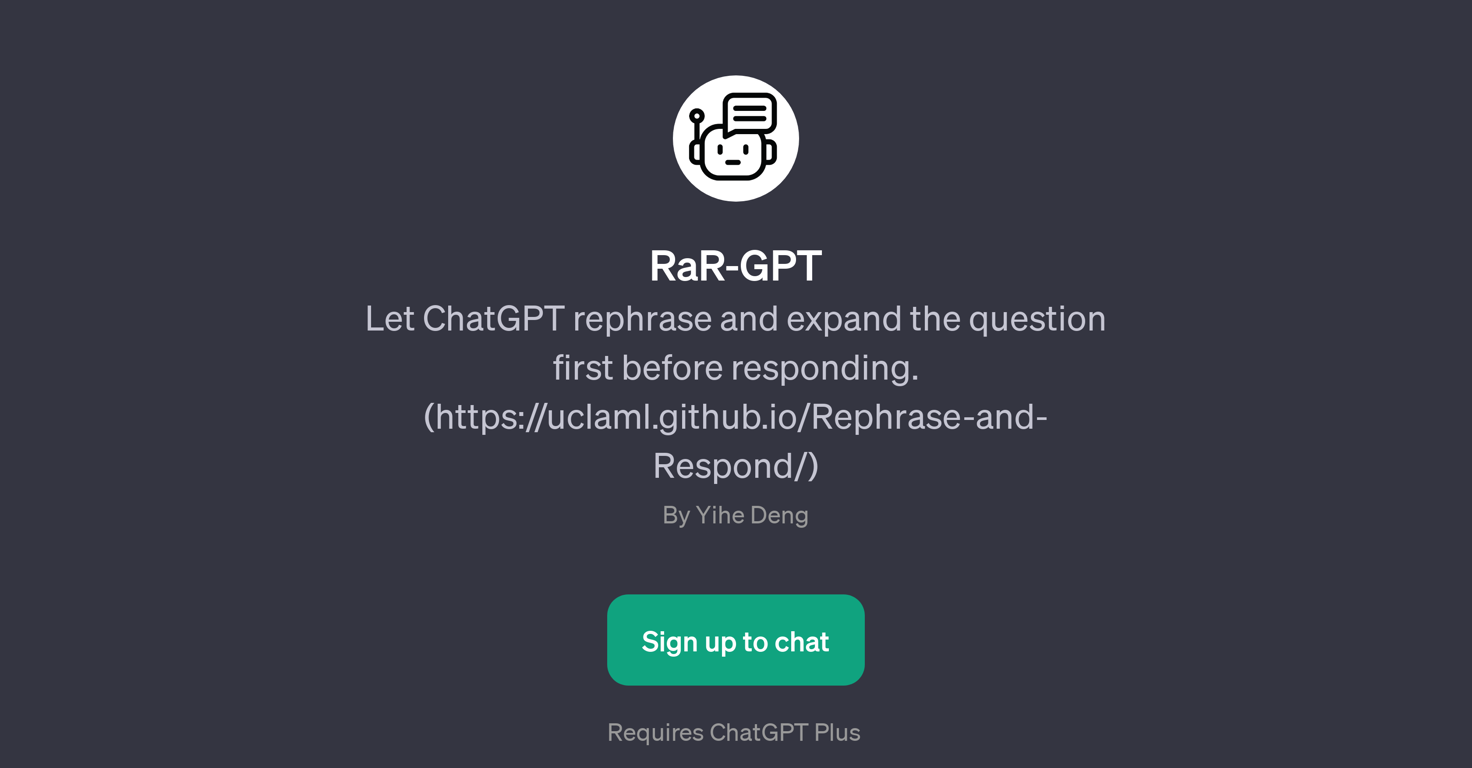 RaR-GPT website