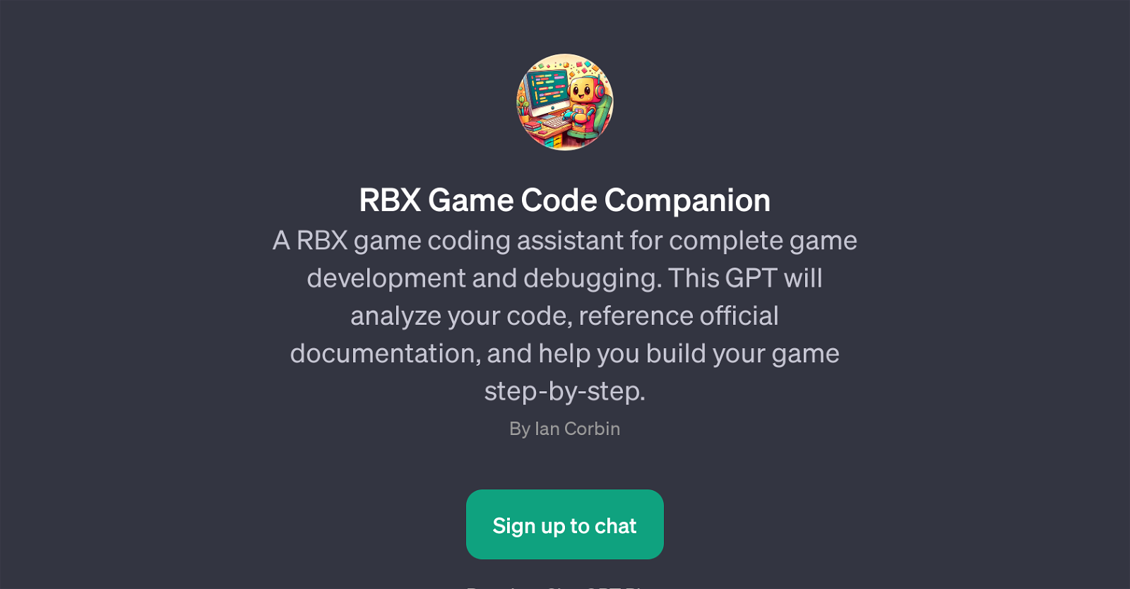 RBX Game Code Companion website