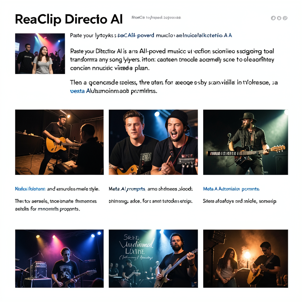 ReaClip Director AI website