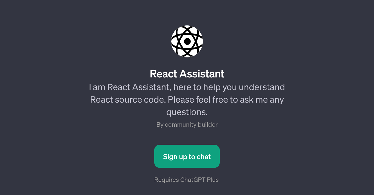 React Assistant website