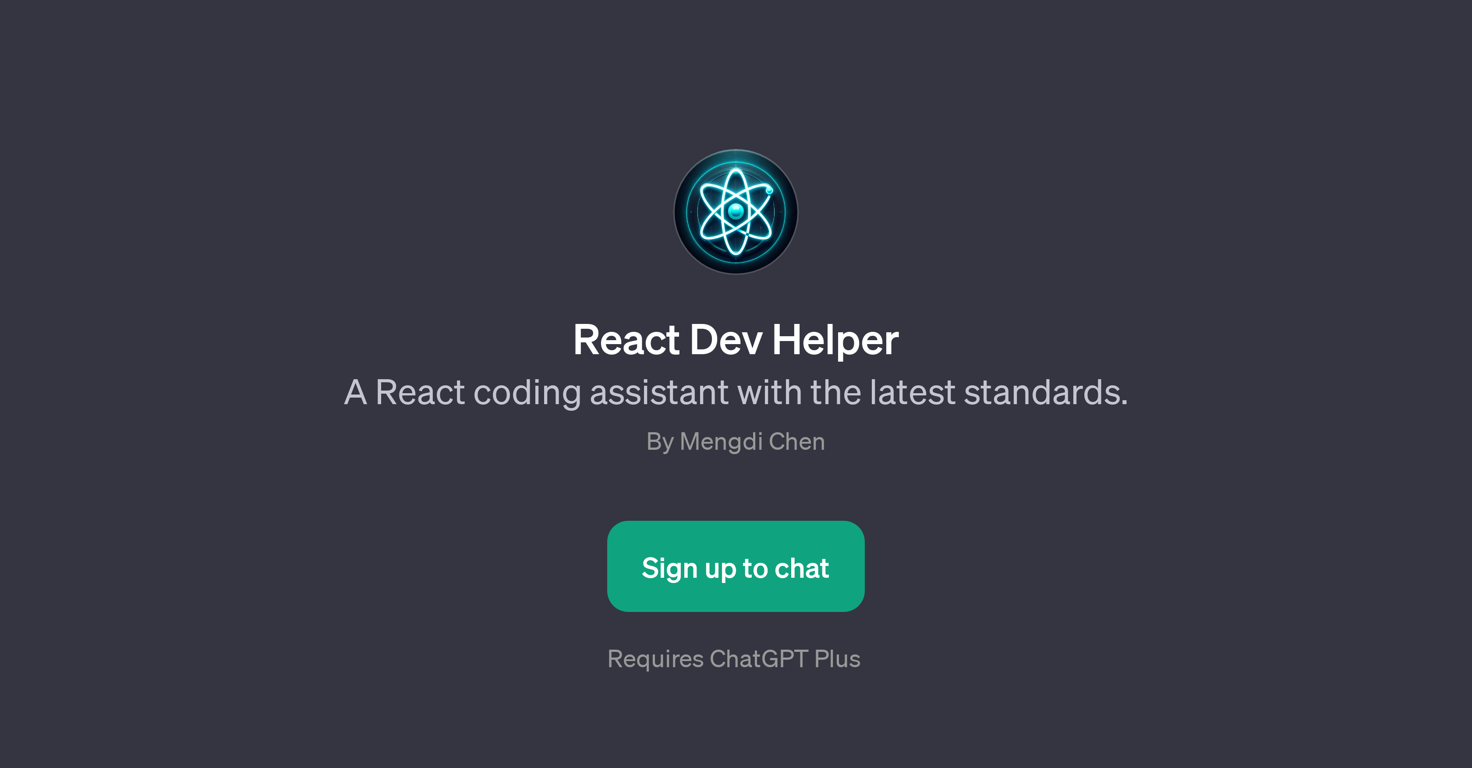 React Dev Helper website