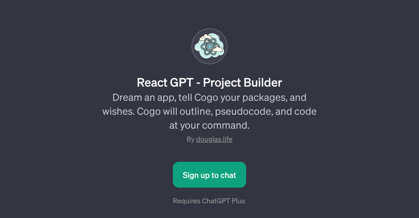 React GPT - Project Builder website