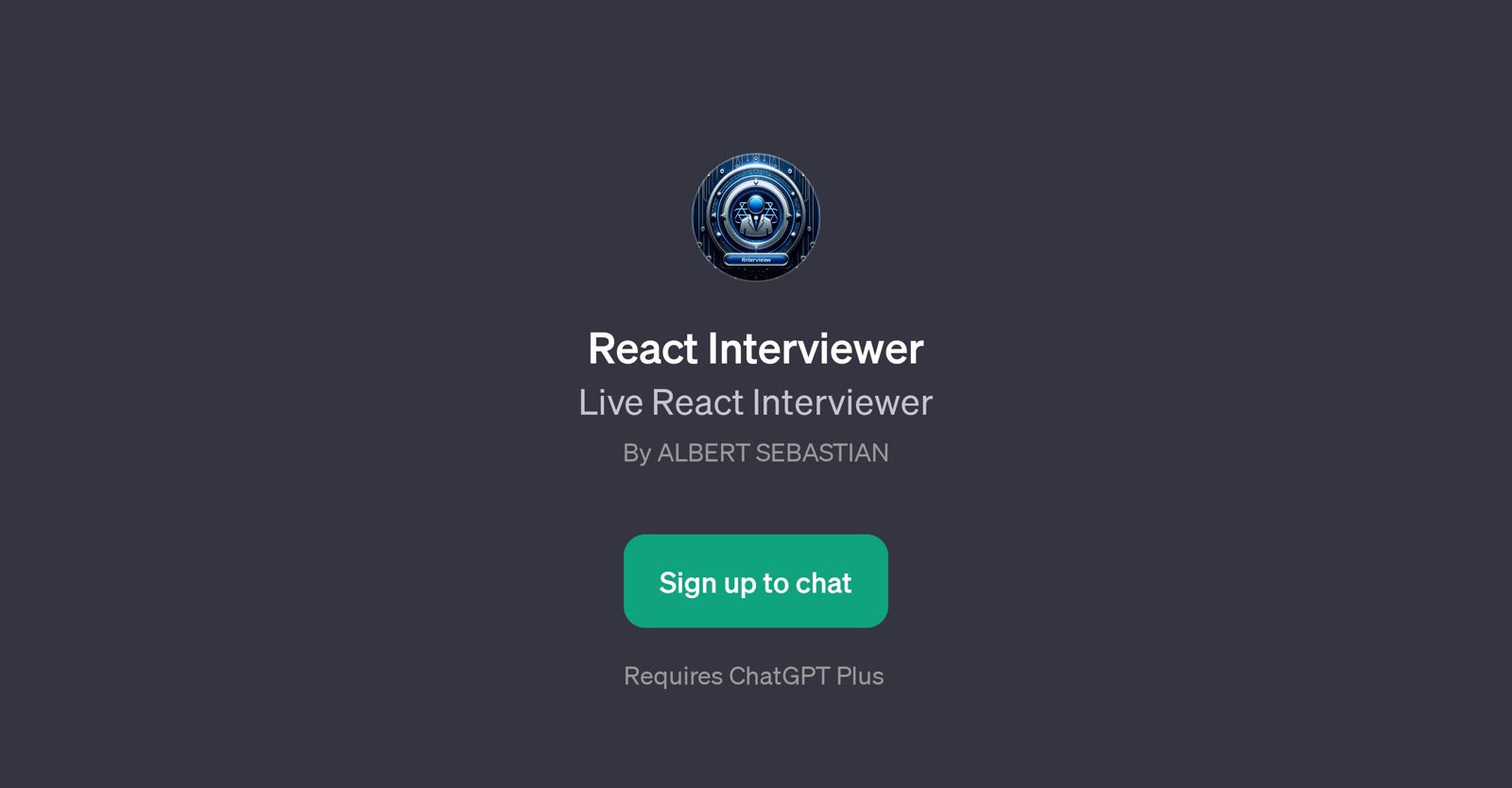 React Interviewer website